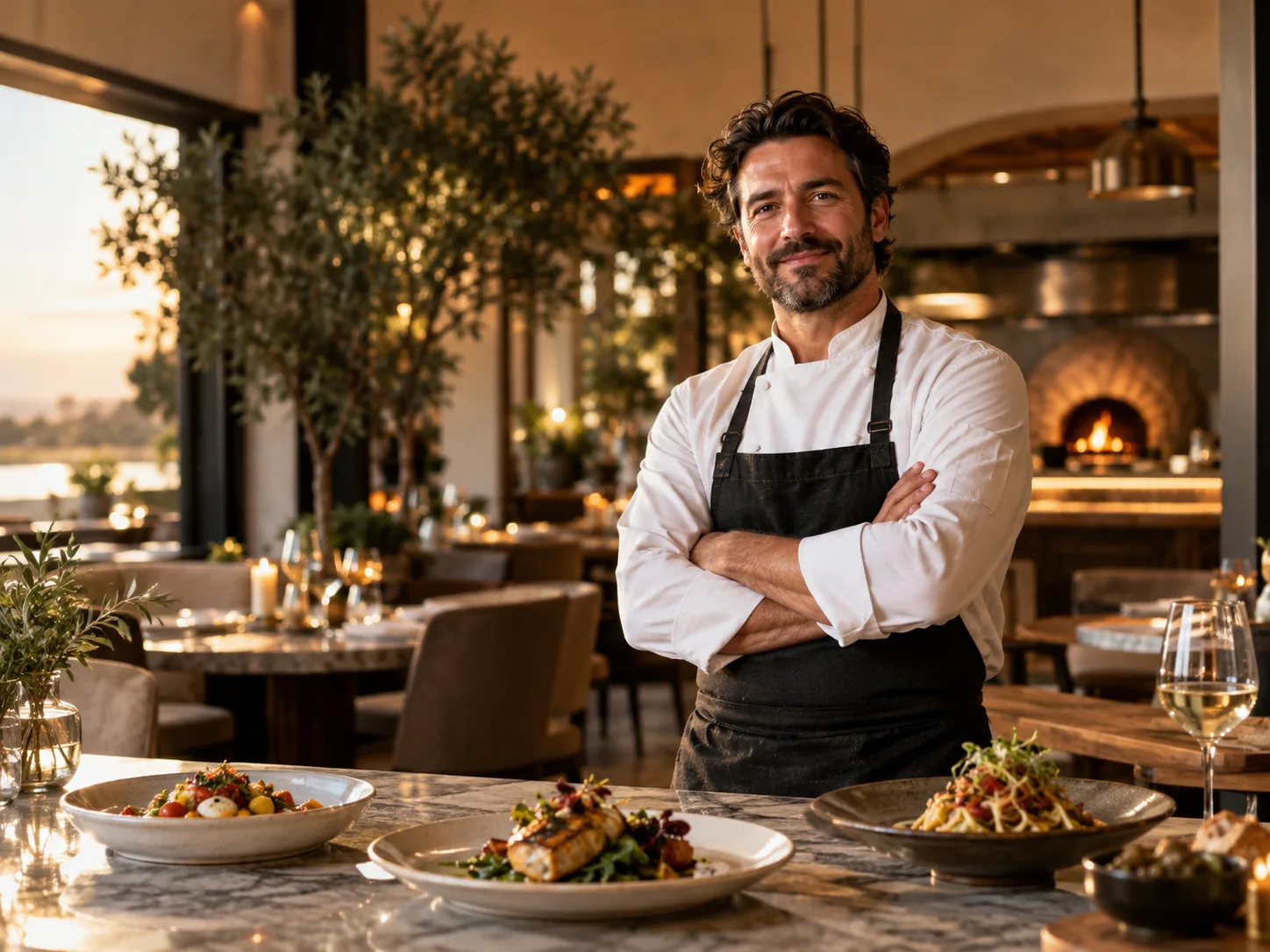 Restaurant website template preview